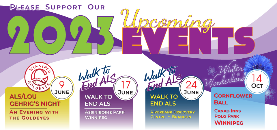 ALS Society of Manitoba's Upcoming Events